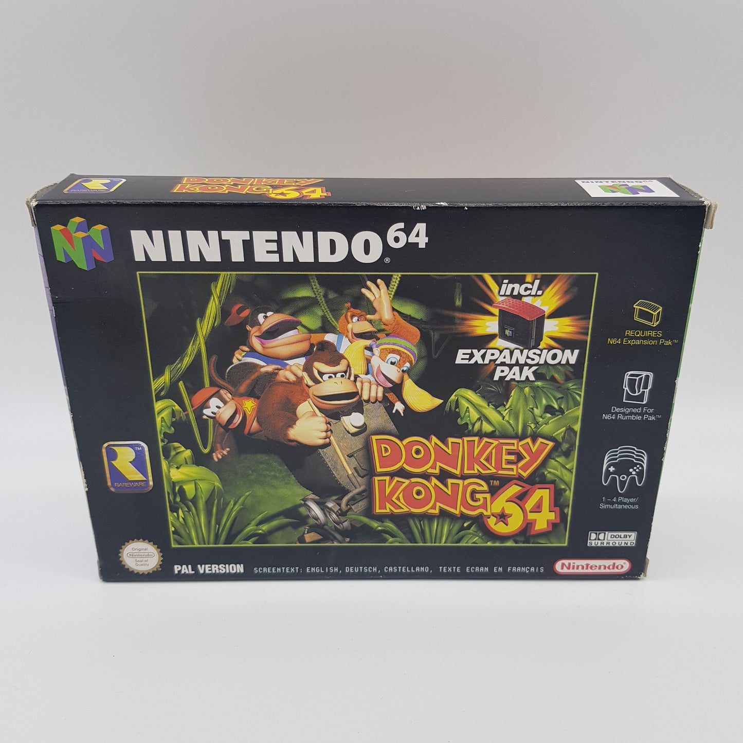 Nintendo 64 - N64 - Donkey Kong 64 mit Expansion Pak - PAL - inkl OVP und Anleitung