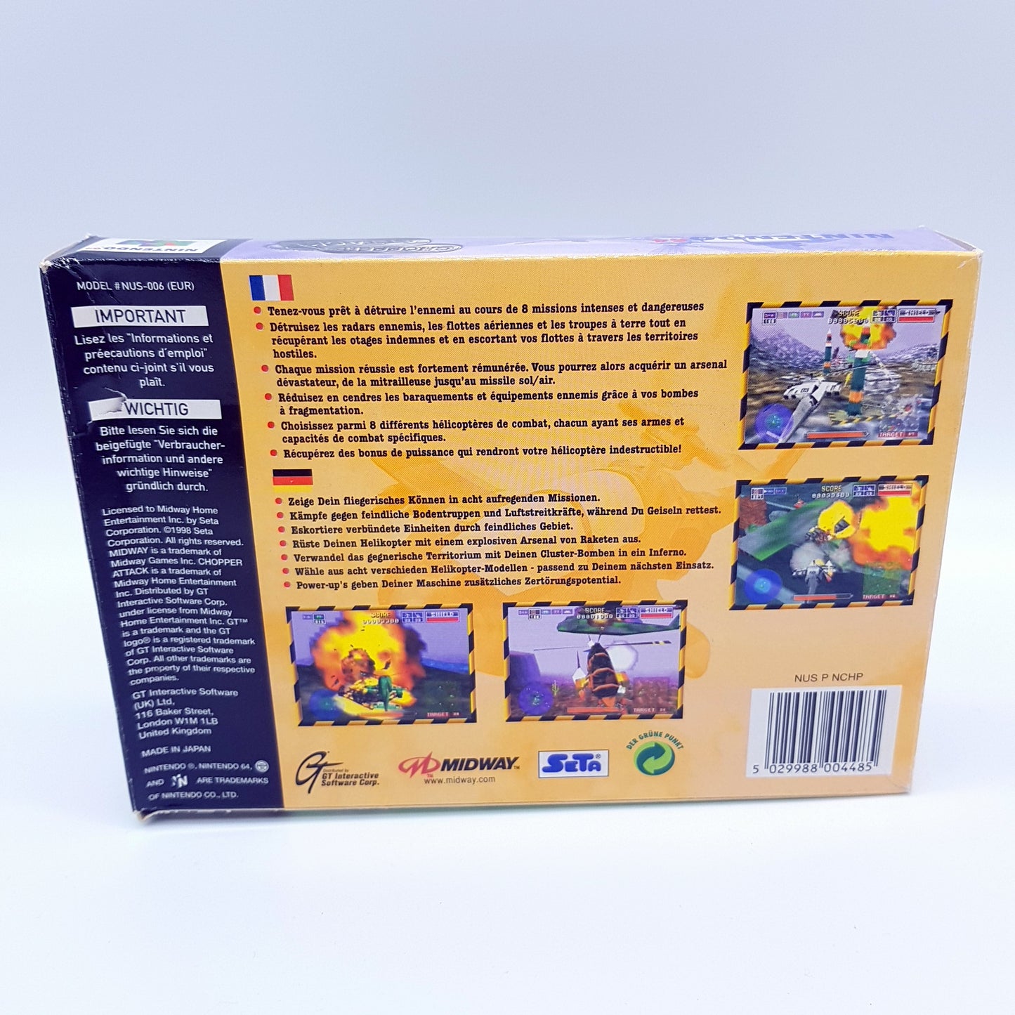 Nintendo 64 - N64 - Chopper Attack - PAL - inkl OVP & Anleitung