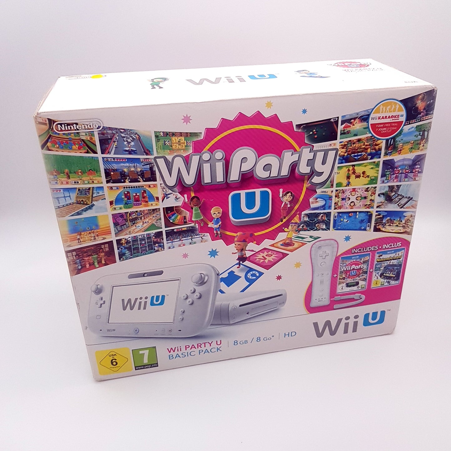 Nintendo Wii U  WiiU Konsole + Wii Party U & Nintendoland Spiele - gebraucht mit OVP