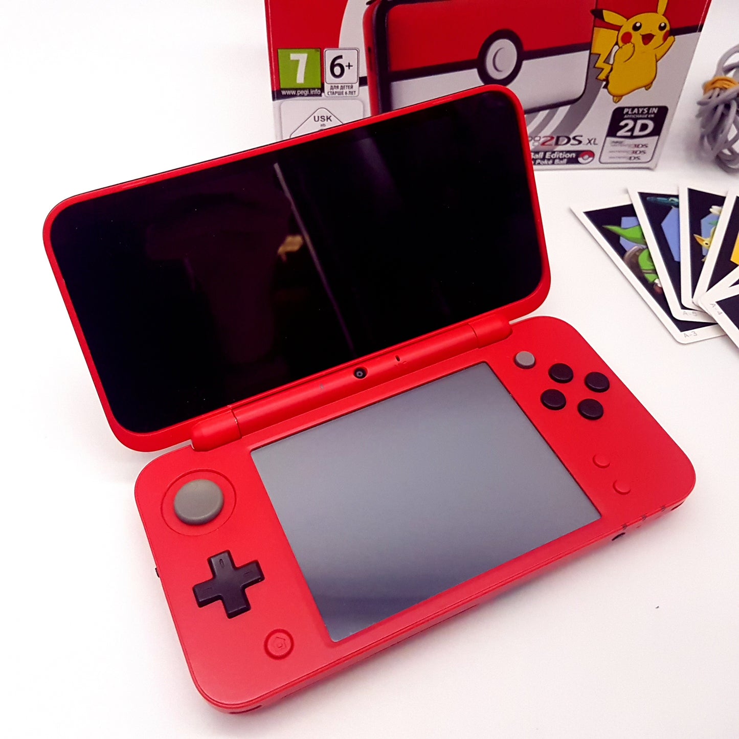 New Nintendo 2DS XL Poké Ball Edition mit OVP - gebraucht - sehr gut