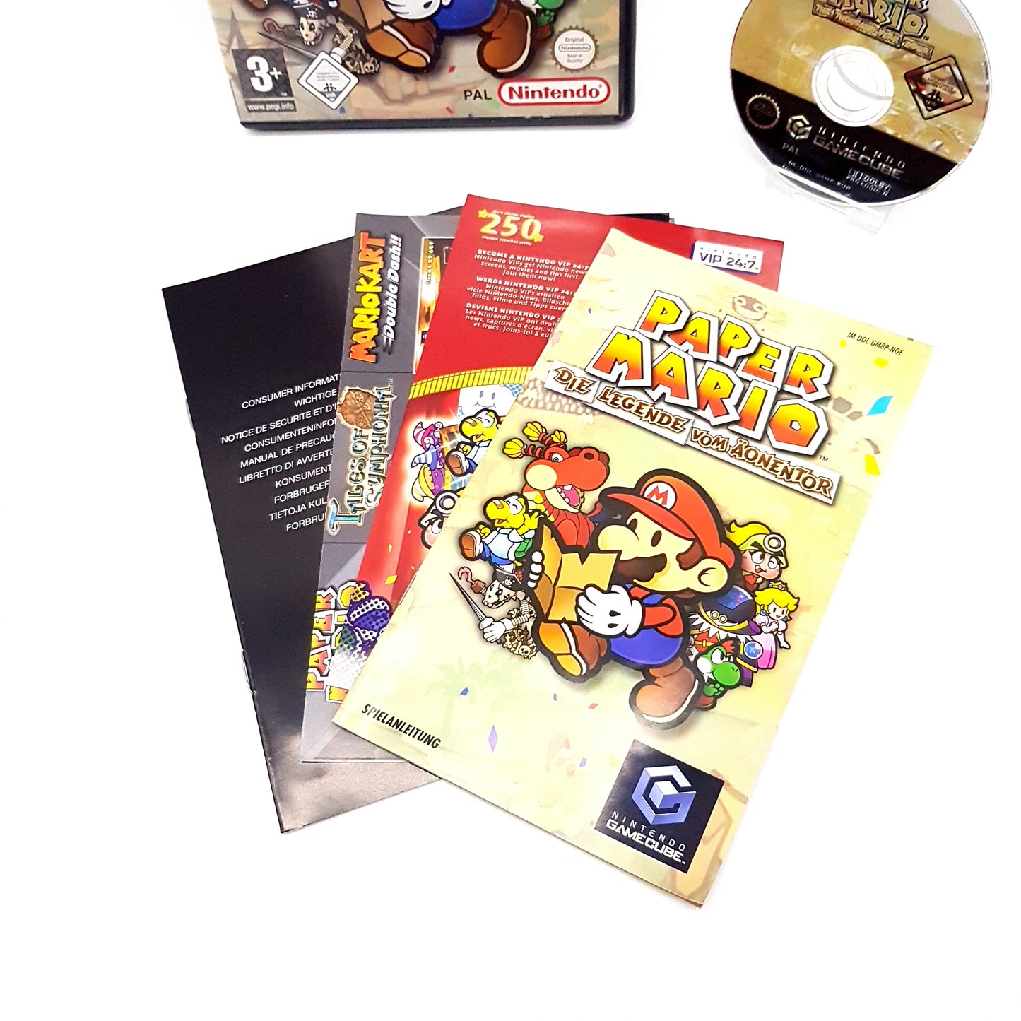 Nintendo Gamecube - Paper Mario - Die Legende vom Äonentor inkl Anleitung - sehr gut CIB
