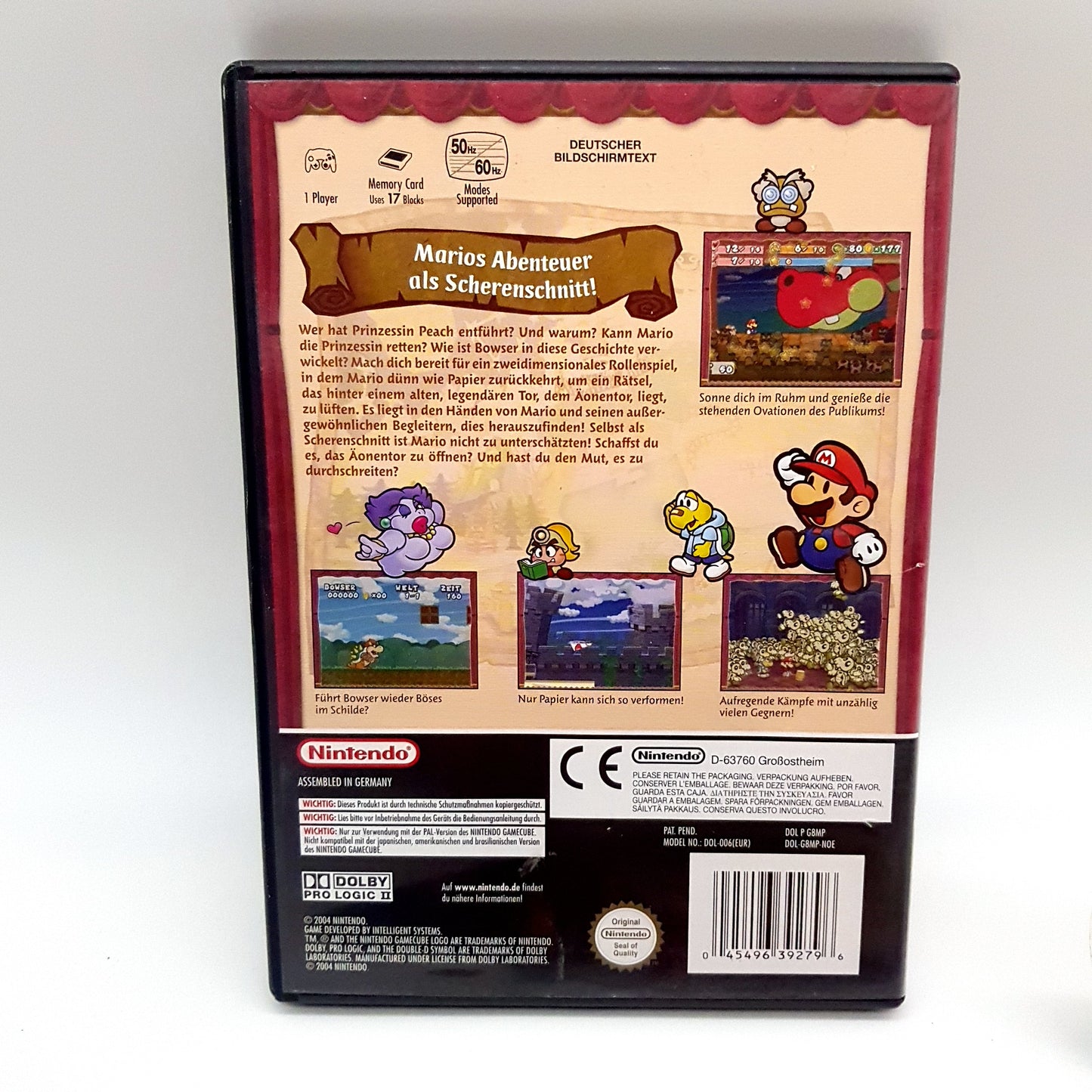 Nintendo Gamecube - Paper Mario - Die Legende vom Äonentor inkl Anleitung - sehr gut CIB