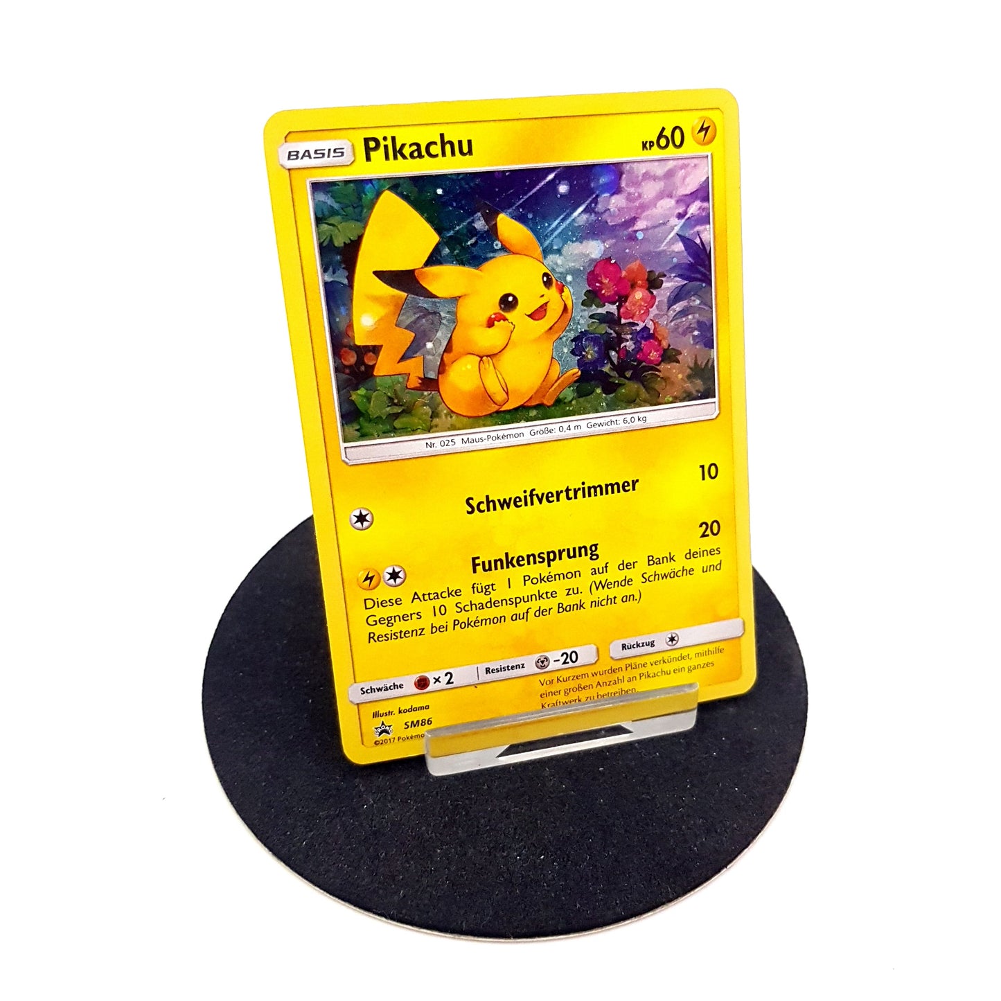 Pokemon Pikachu SM86 Holo Blackstar Promo deutsch