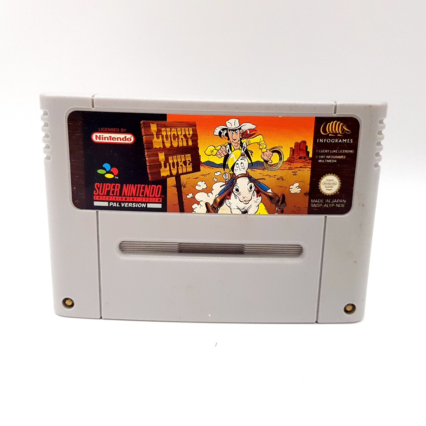 SNES Super Nintendo Spiel - Lucky Luke - PAL Modul