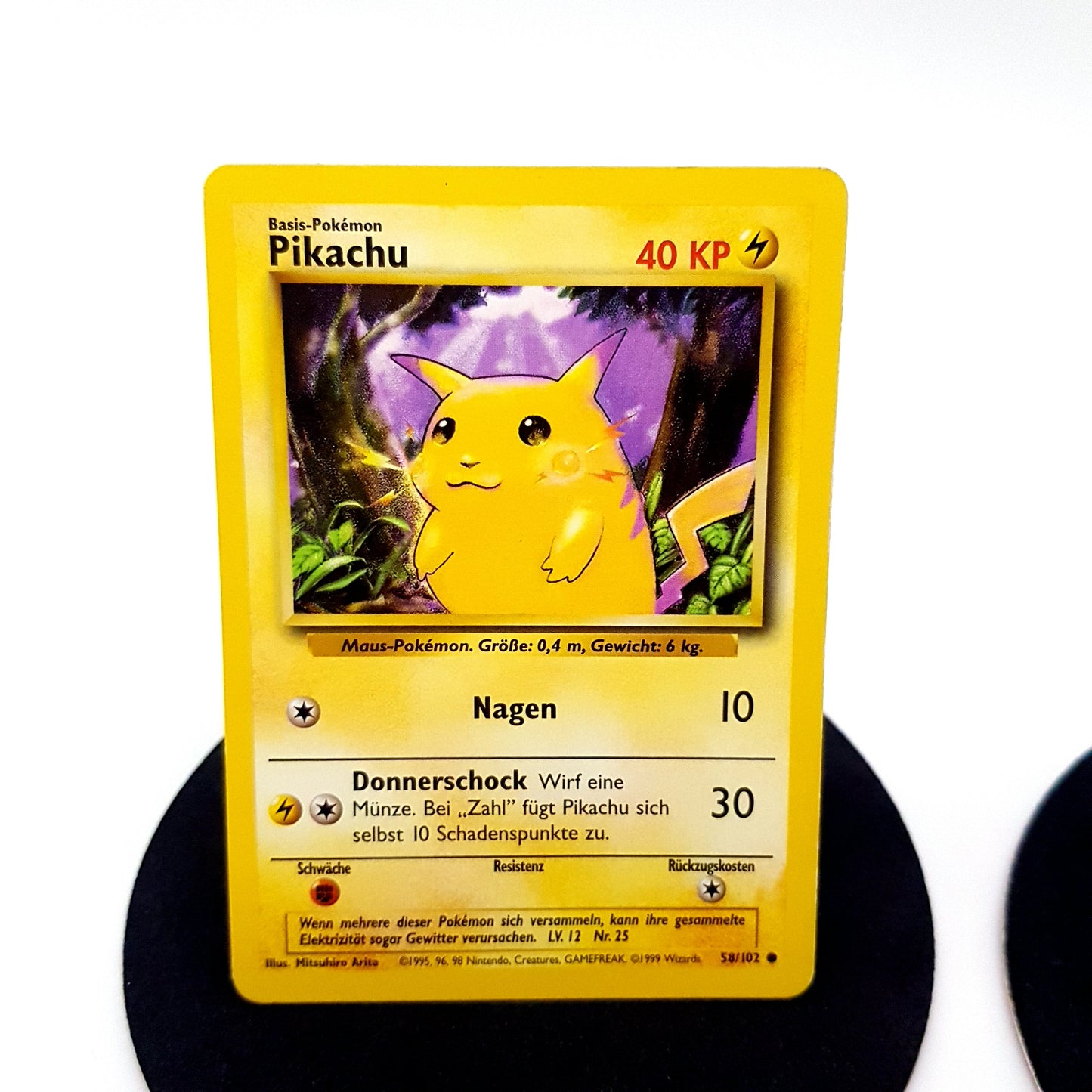 Pokemon Pikachu 58/102 deutsch & Raichu 29/62 englisch - bespielt - Vintage