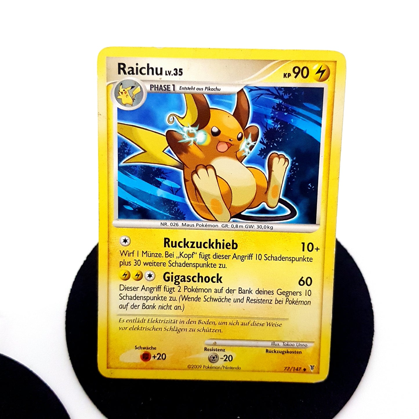 Pokemon Pichu 45/100 & Pikachu 78/123 & Raichu 77/147 - deutsch - bespielt - Vintage