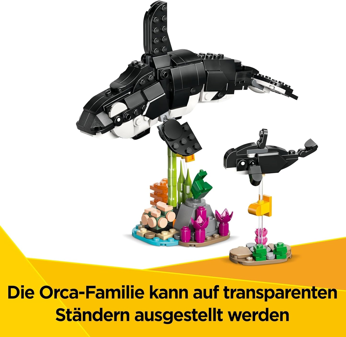 LEGO Creator 31165 Wilde Tiere 3 in 1 Tierfamilie Pandas, Pinguine & Orca Schwertwale - NEU