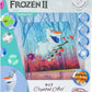 Craft Buddy Crystal Art Diamond Painting Set - Frozen Floating Olaf, 18x18cm Karte