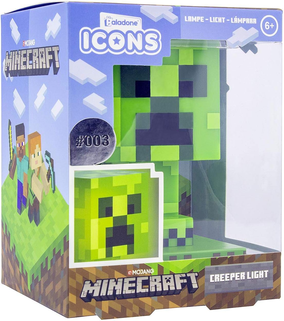Minecraft Creeper Icons Light Lampe Licht Nachtlicht