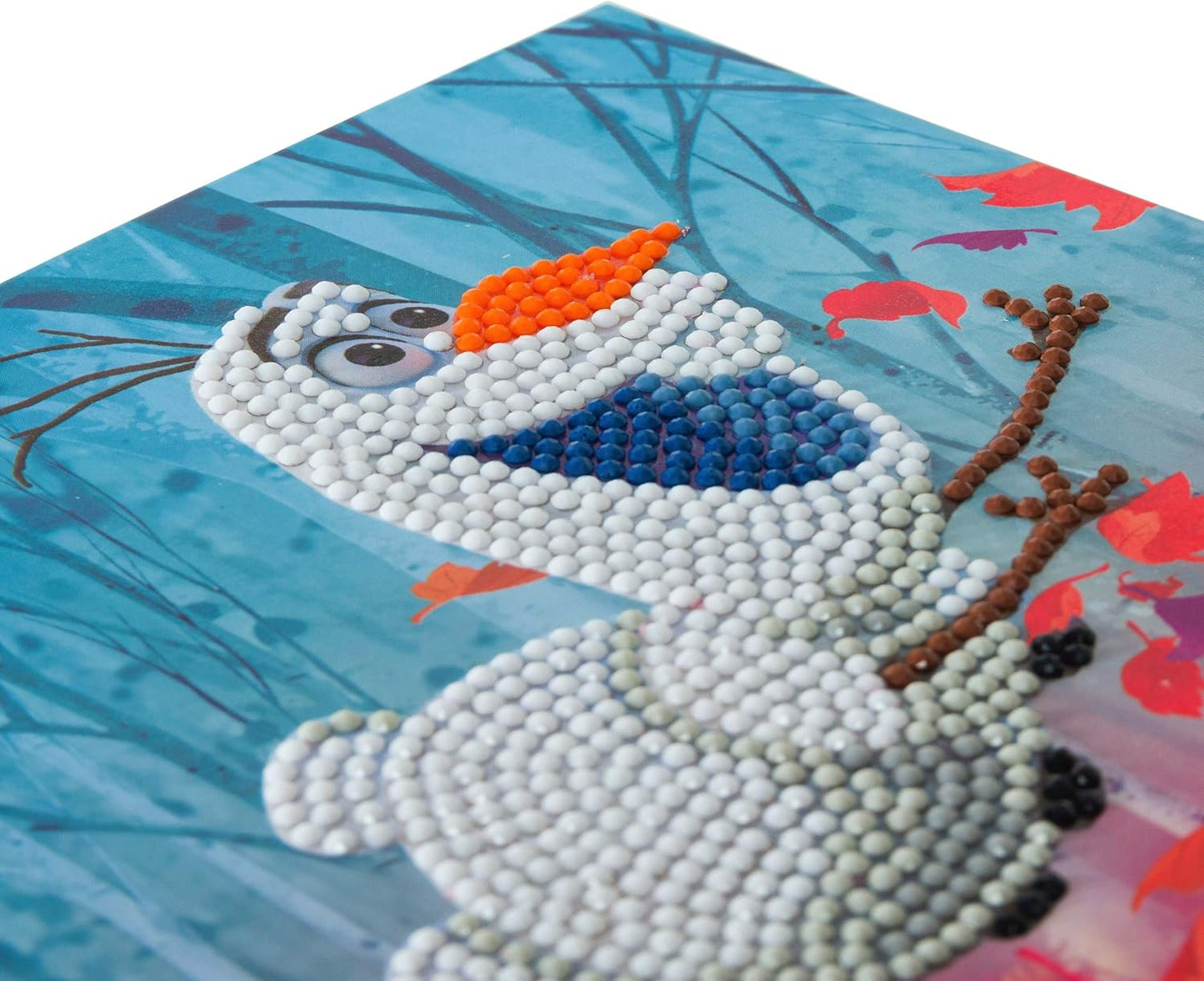 Craft Buddy Crystal Art Diamond Painting Set - Frozen Floating Olaf, 18x18cm Karte