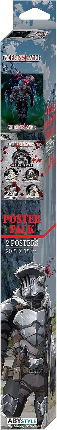 ABYSTYLE - Goblin Slayer – Set 2 Chibi Poster – Gruppe & Slayer (52 x 38 cm) - NEU