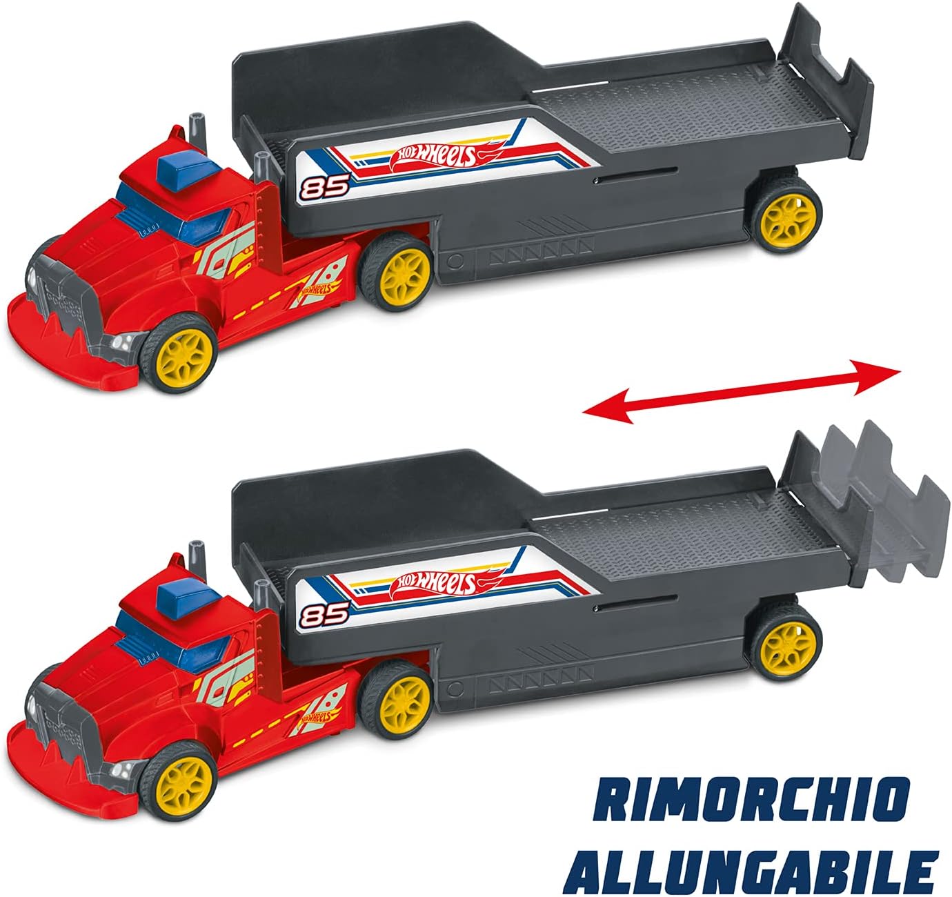 Hot Wheels Mondo Motors Double Truck ferngesteuerter LKW + Auto Action Spielzeug Kinder Fahrzeug Auto