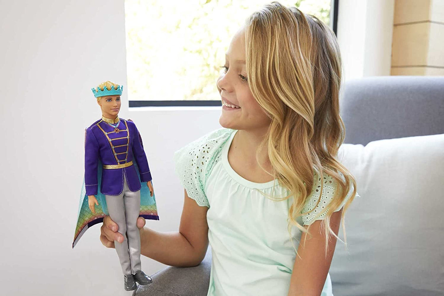 Barbie GTF93 - Dreamtopia 2-in-1 Ken-Puppe - Verwandlung von Prinz zu Meermann