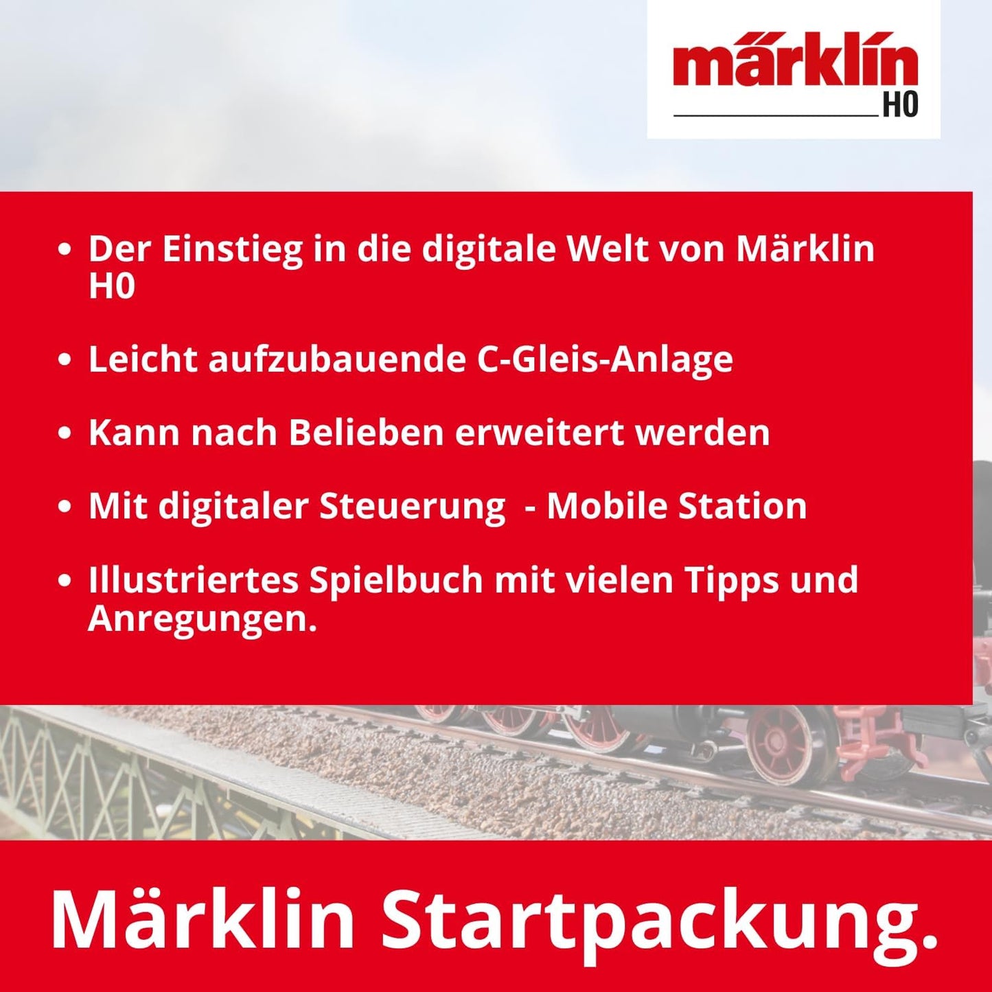 Märklin 29000 All in One digital Starterpack mit C-Gleis Schienen und Mobile Station - NEU