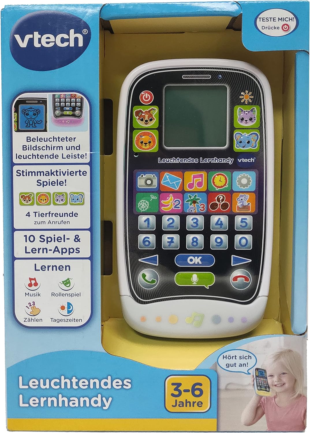 Leuchtendes Lernhandy Lerntelefon Spielzeug Kinder VTech  80-529204