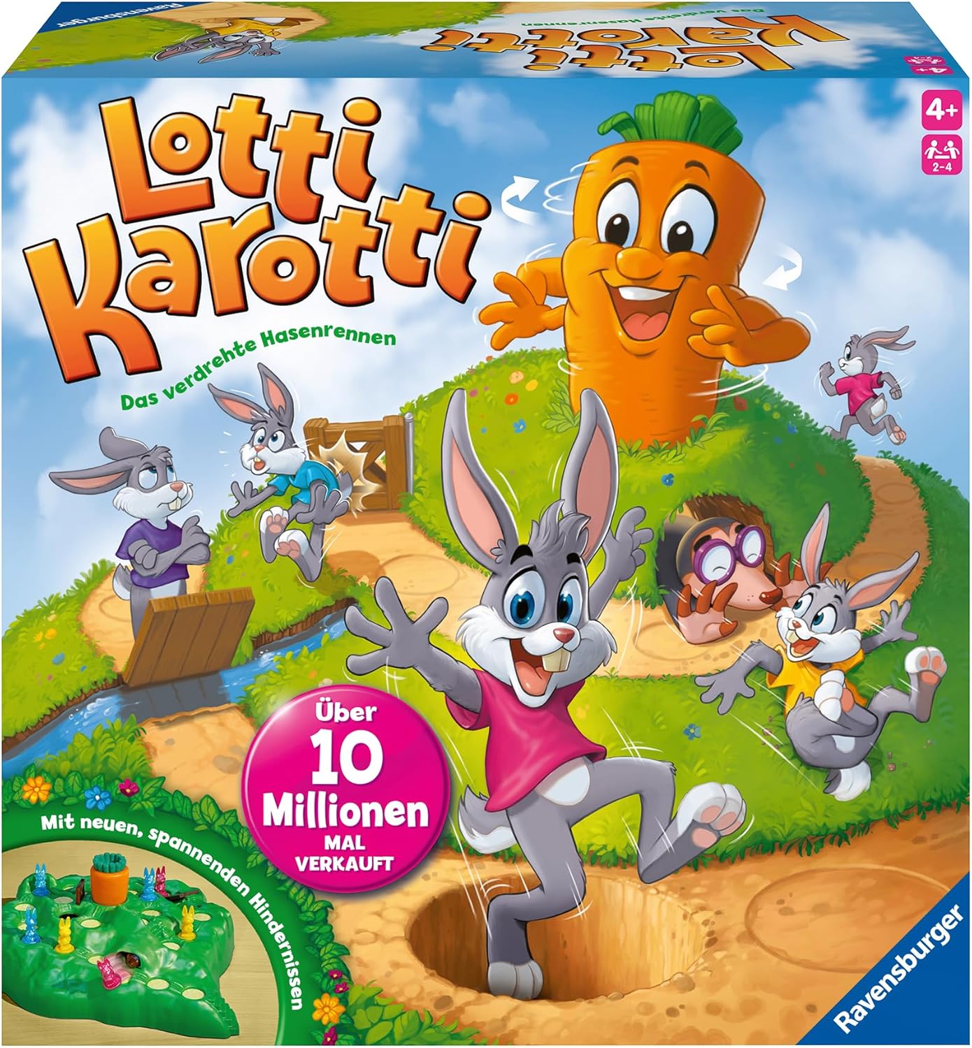 Ravensburger 22343 Lotti Karotti Kinderspiel 2-4 Spieler ab 4 Jahre - NEU