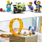 LEGO 60338 City Stuntz Schimpansen-Stuntlooping, mit Rampe, Stunt-Motorrad und 3 Minifiguren