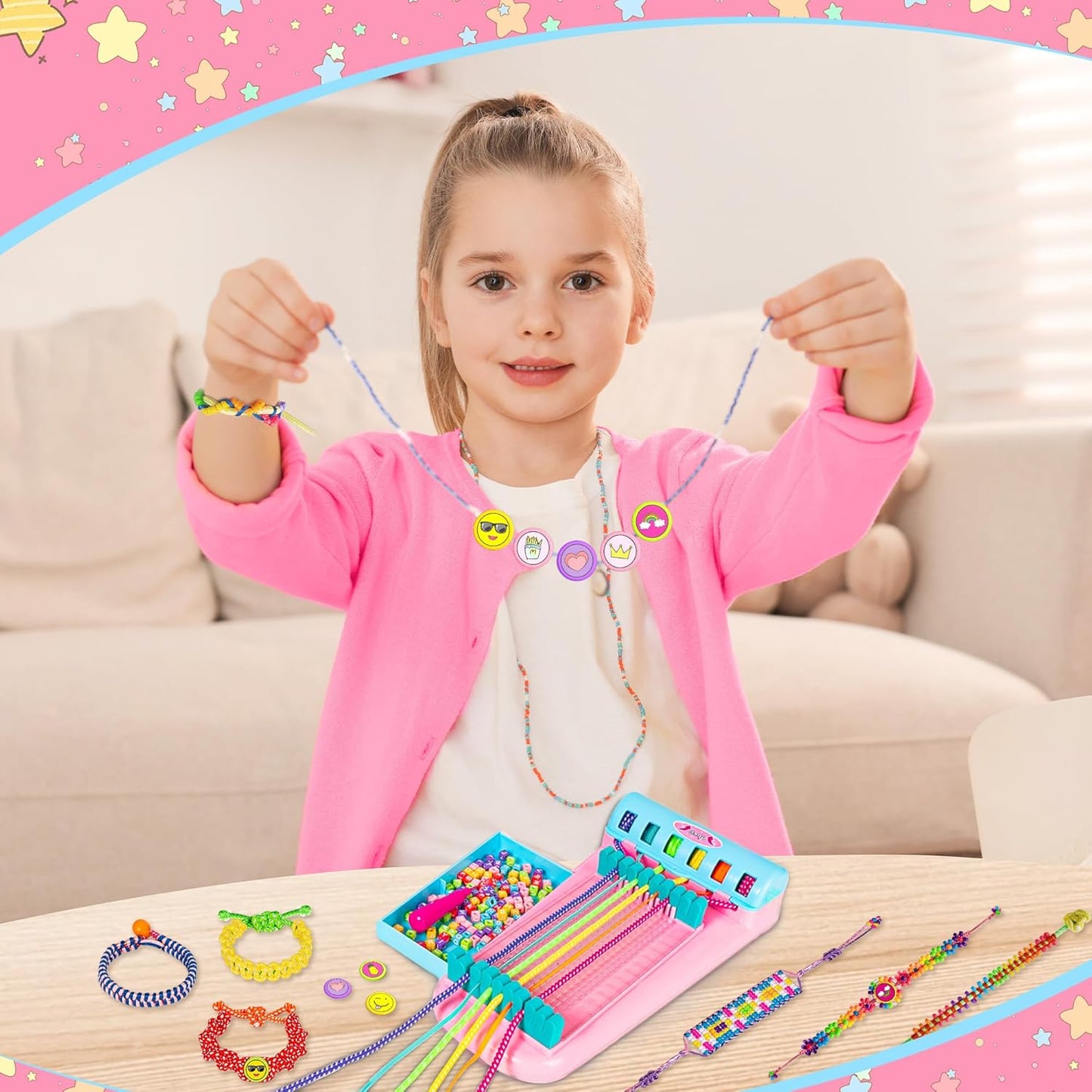 DIY Freundschaftsarmband Selber machen Armband Bausatz Mädchen Spielzeug - NEU