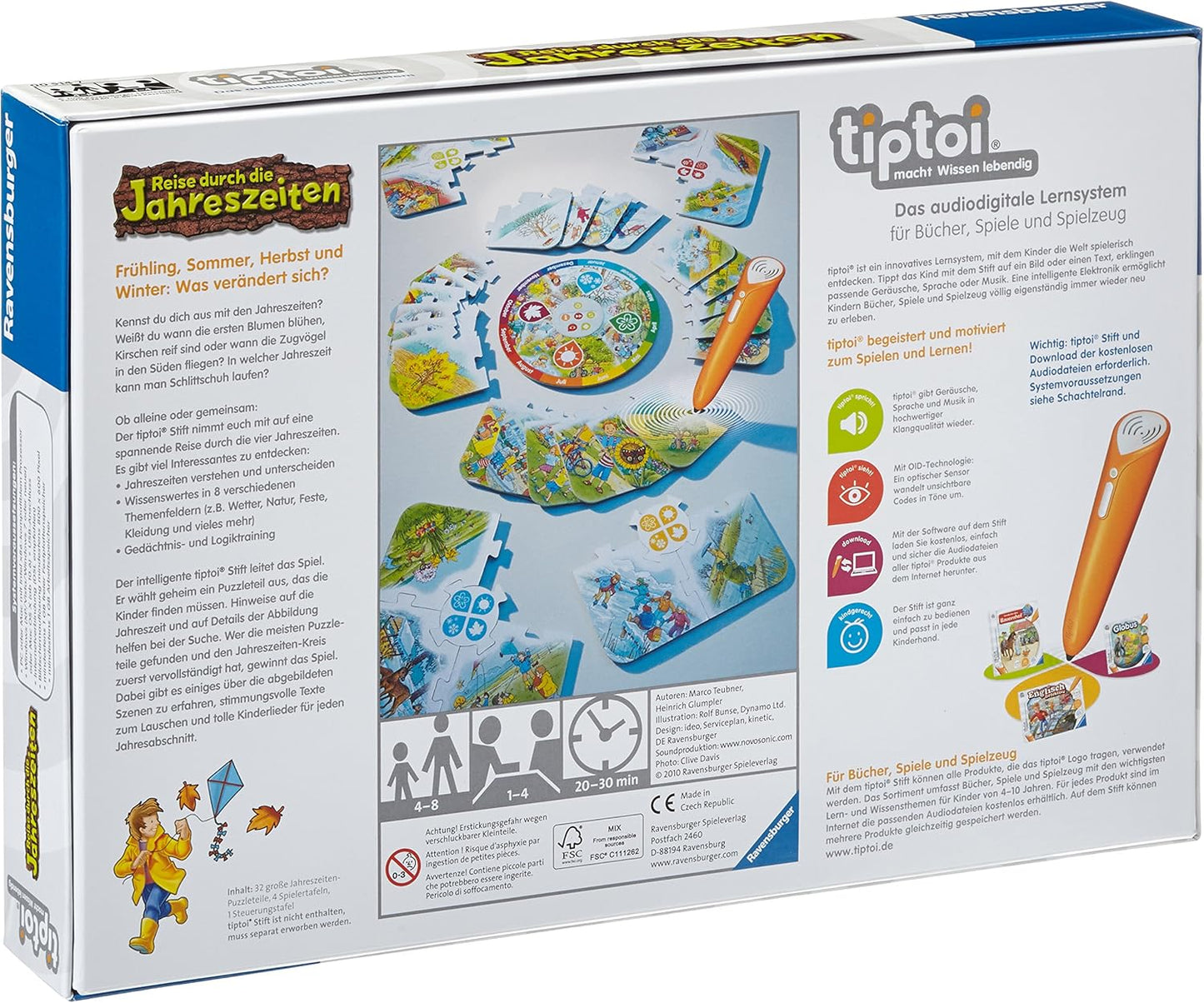 Ravensburger tiptoi 00514 Reise durch die Jahreszeiten - gebraucht - vollständig