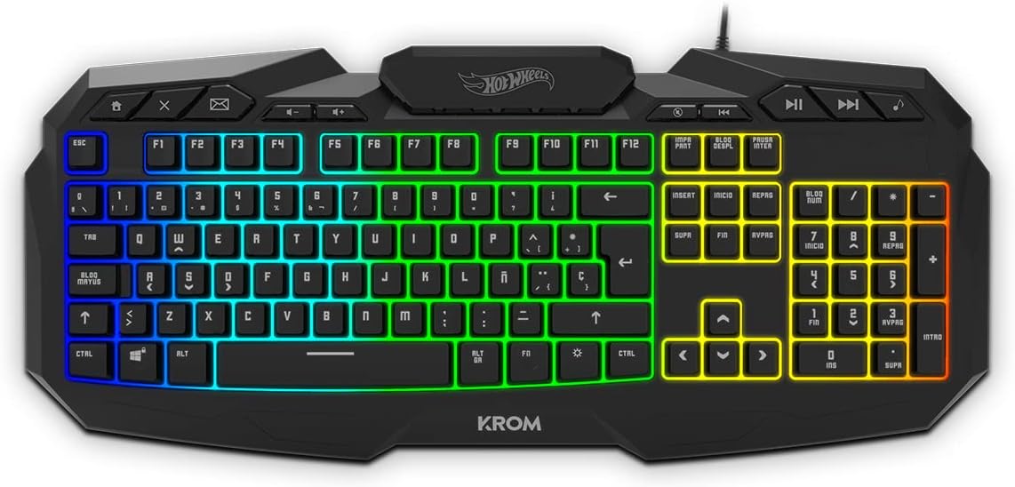Krom Kit Tastatur inkl Maus und Mauspad - Hot Wheels Kustom Edition 7200dpi - NEU