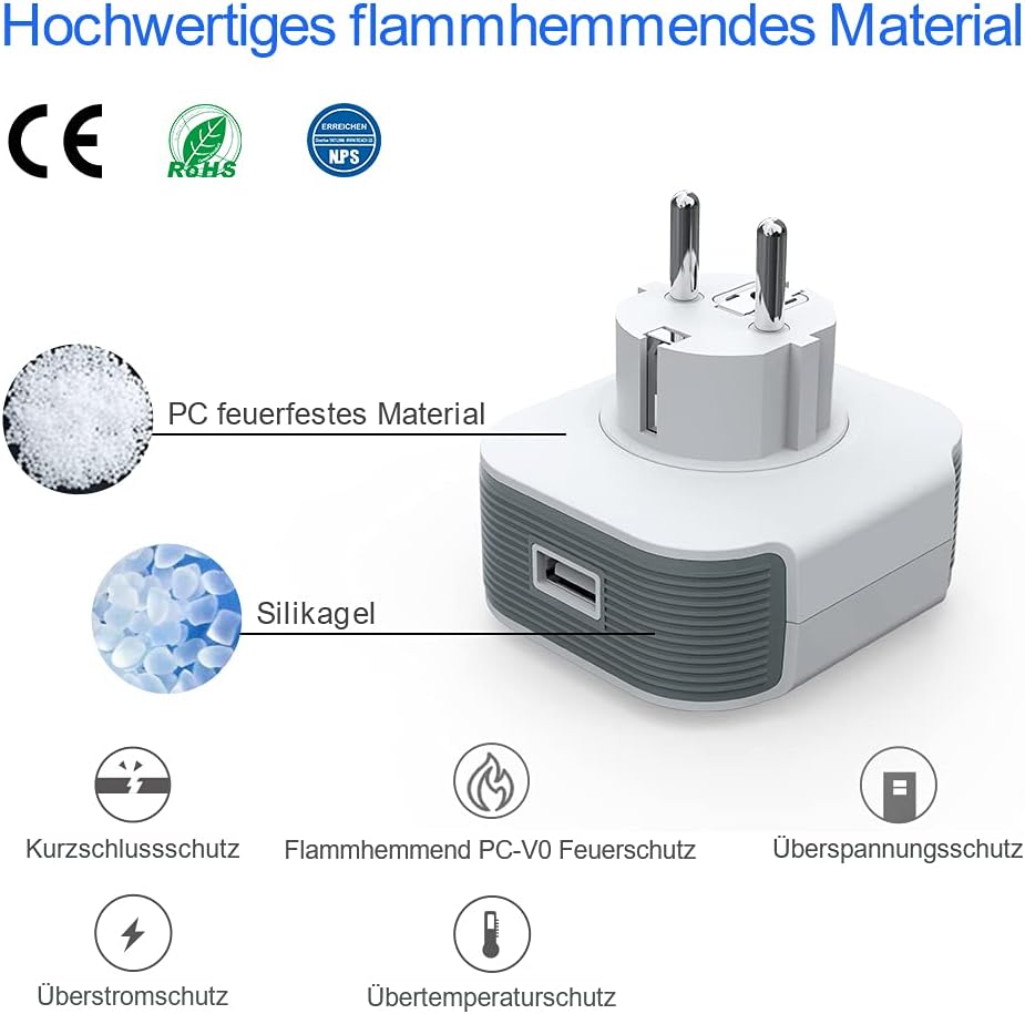Milfra Smart Wlan Steckdose mit USB, 4er Pack, 16A, Alexa, Smart Home Plug