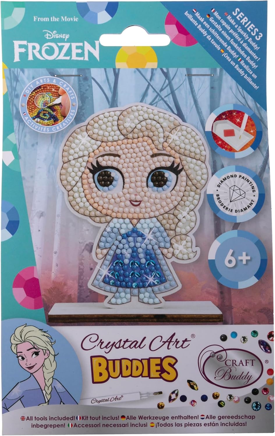 Crystal Art Diamond Painting - Auswahl - Marvel Spider-Man Groot Grogu Stitch Frozen Elsa