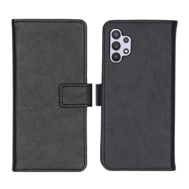 Samsung Galaxy A32 Smartphone Cover Handy-Hülle Kartenhalterung schwarz Bookcase