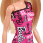 Barbie HRH07 - Barbie-Modepuppe in einem One-Shoulder-Kleid und Schuhen - Mattel