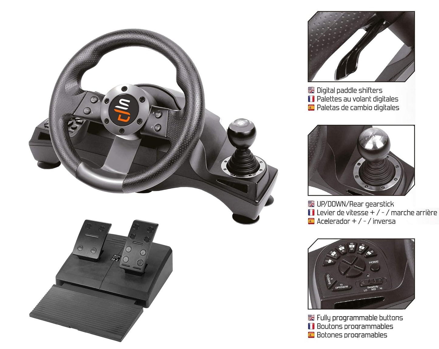 SUBSONIC - Racing Lenkrad - DRIVE PRO SPORT für PS3 PS4 XBOX ONE