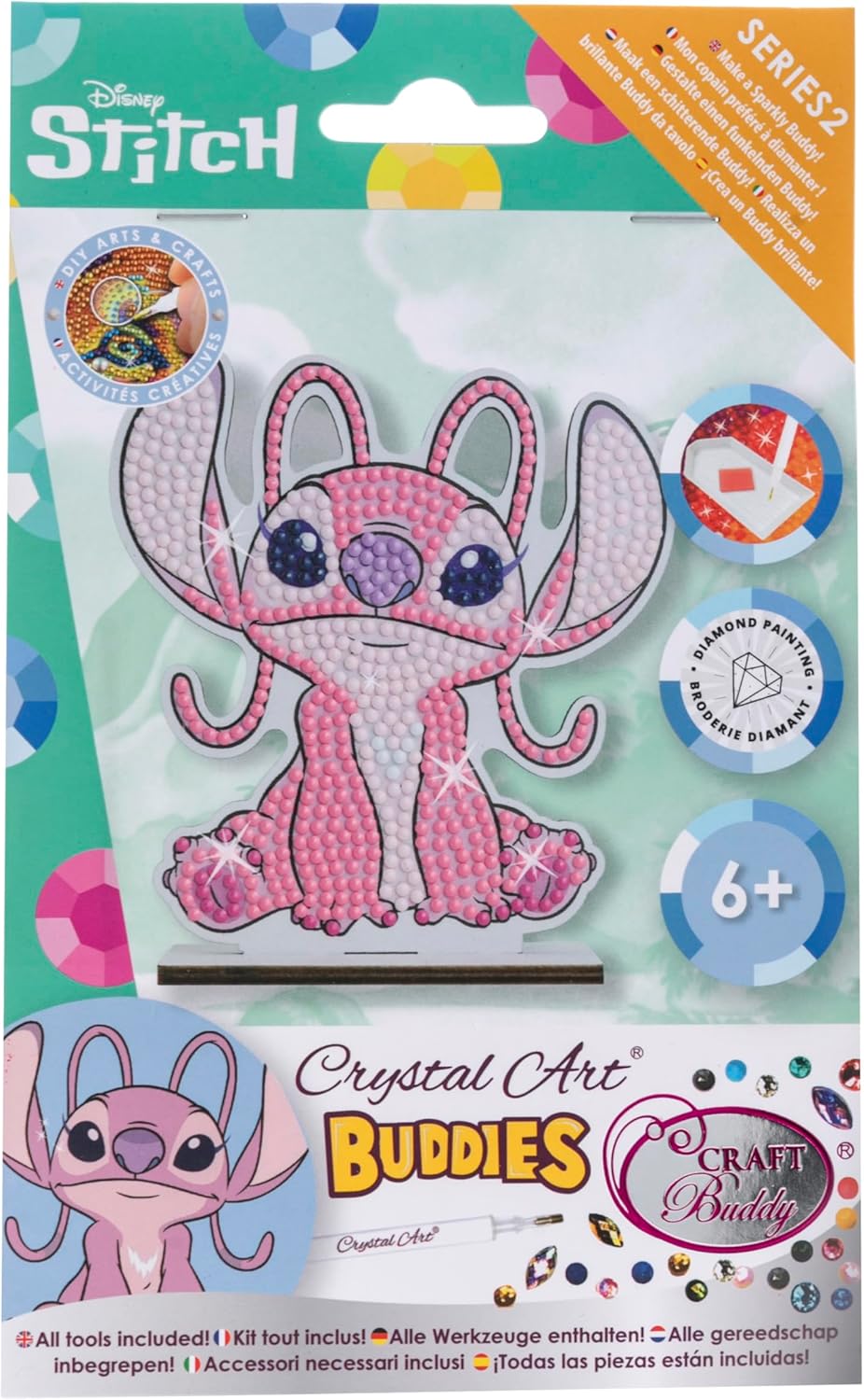 Crystal Art Diamond Painting - Auswahl - Marvel Spider-Man Groot Grogu Stitch Frozen Elsa
