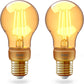 Innr E27 Smart Filament LED Lampe (2 Stück) kompatibel Philips Hue, Alexa & Google (bridge erforderlich), Vintage, 2200K