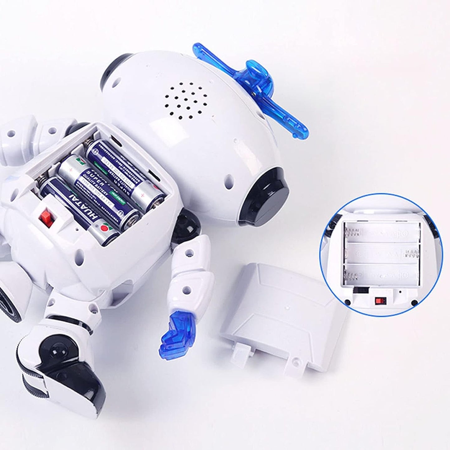 Dancing Robot - Roboter Tänzer mit Bewegung, Licht und Ton Sound 360 Drehung
