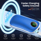 Handwärmer (2Stück) blau Akku Taschenwärmer PowerBank mit Digitalanzeige 3 Heizstufen