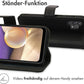 Samsung Galaxy A32 Smartphone Cover Handy-Hülle Kartenhalterung schwarz Bookcase