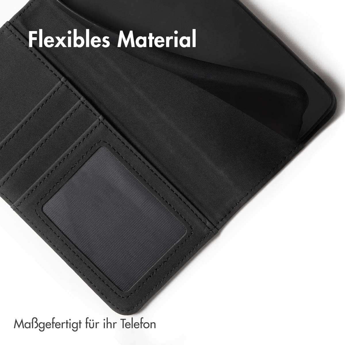 Samsung Galaxy A32 Smartphone Cover Handy-Hülle Kartenhalterung schwarz Bookcase