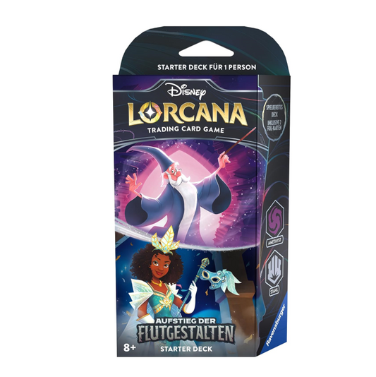 Disney Lorcana - Aufstieg der Flutgestalten Starter-Deck (Amethyst & Stahl) deutschRavensburger Disney Lorcana - Aufstieg der Flutgestalten Starter-Deck (Amethyst &amp; Stahl) deutsch