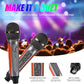 RUBEHOOW Karaoke Maschine mit 2 drahtlosen Mikrofonen und buntem Disco Lichteffekt
