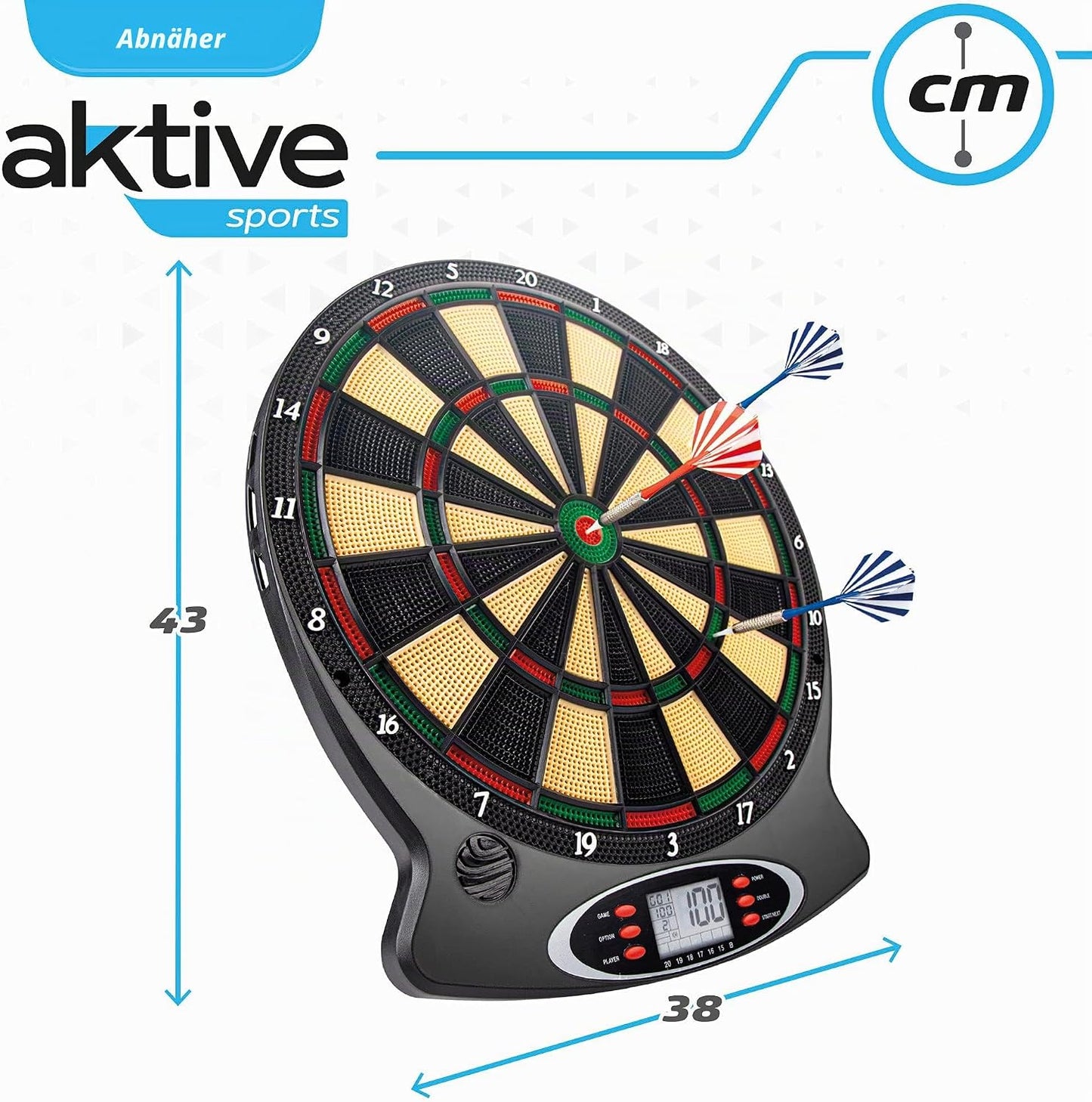 Colorbaby - elektronische Dartscheibe mit Multifunktion (inkl 6 Dartpfeile) - NEU