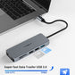 Hub USB C for MacBook 9 in 1 Docking Station Dual Monitor 4 K HDMI, SD/TF Kartenleser