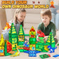 Magnetbausteine Dinosaurier Landschaft Spielzeug Kinder Montessori 46 Teile - NEU