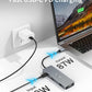 Hub USB C for MacBook 9 in 1 Docking Station Dual Monitor 4 K HDMI, SD/TF Kartenleser