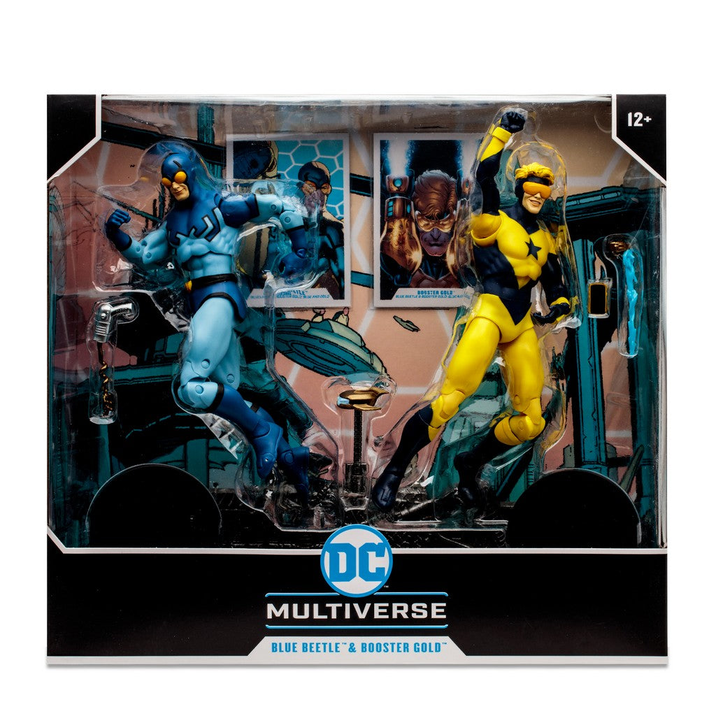 McFarlane Multiverse DC Comics 2er Pack Blue Beetle & Booster Gold 18cm - NEU OVP