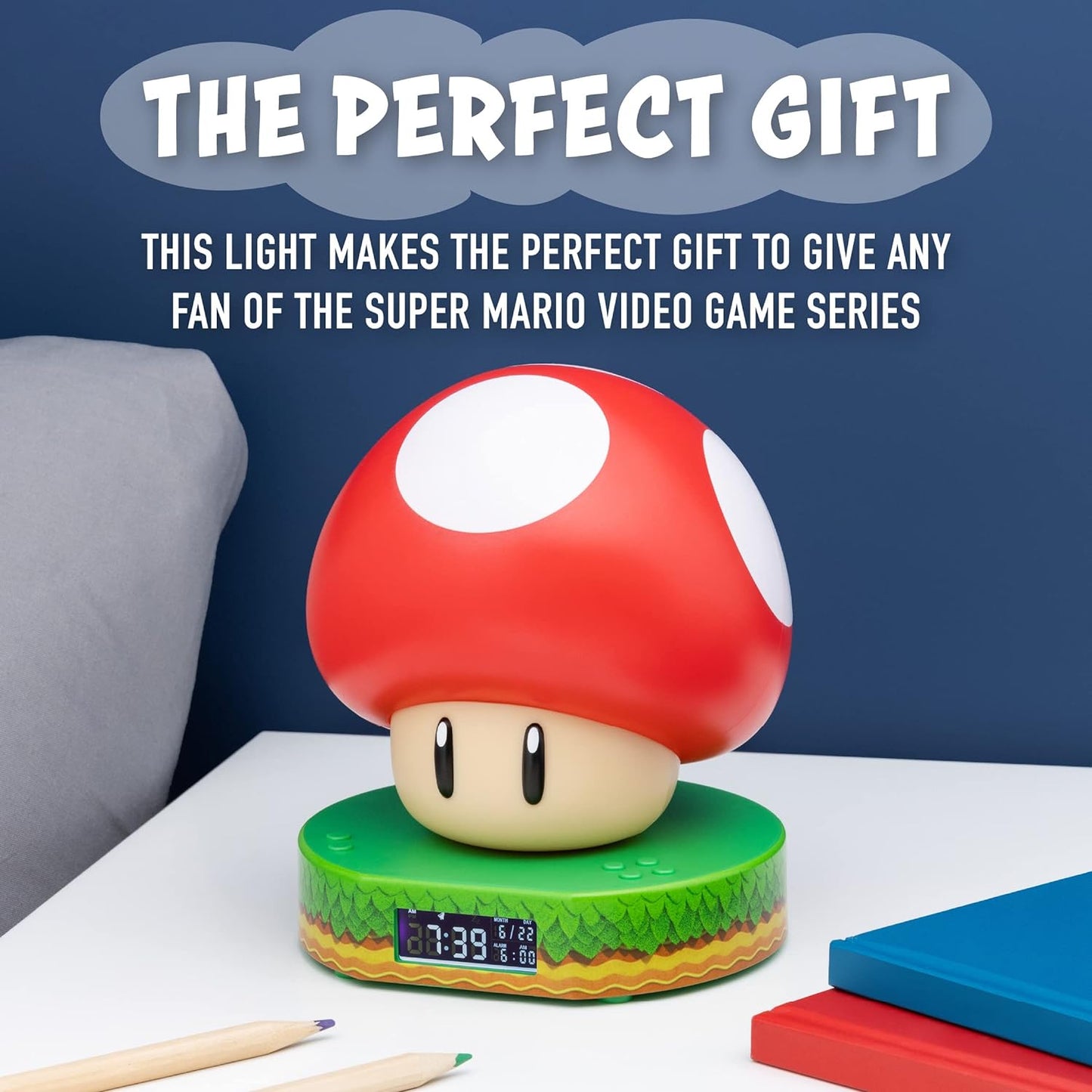 Wecker Alarm Clock Super Mario Pilz Mushroom