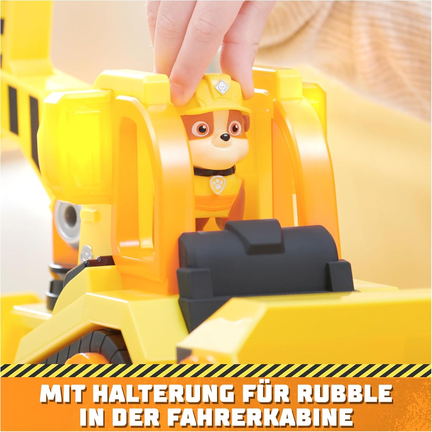 Rubble & Crew - Bulldozer Planierraupen-Baufahrzeug Spielzeug mit Licht & Geräuschen