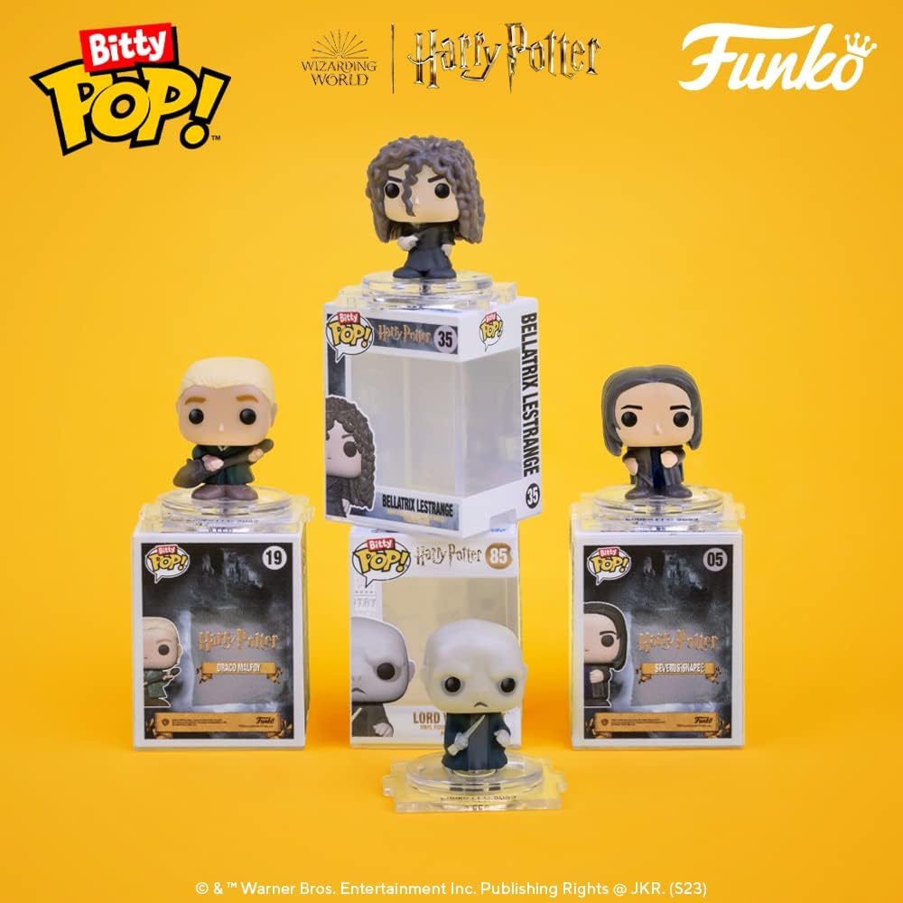 Funko Bitty POP! Harry Potter - Voldemort, Draco Malfoy, Bellatrix Lestrange + Überraschungs-Figur