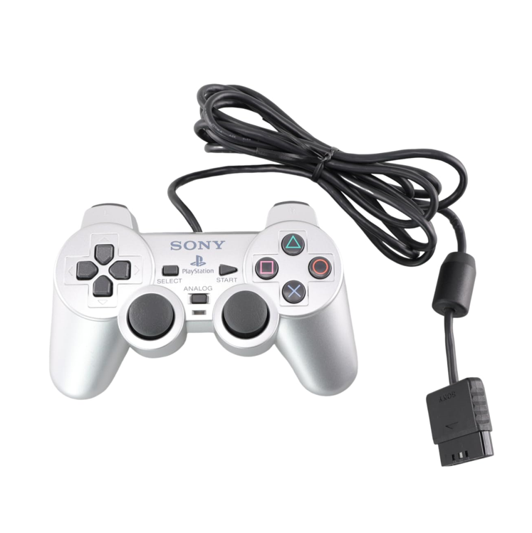 Playstation 2  Ps2 Controller - Original Sony - Dualshock -  silber - sehr gut