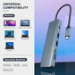 USB C Docking Station 9 in 1 Hub Adapter 4K HDMI USB 3.0 PD SD/TF Kartenleser MacBook Pro/Air, Surface