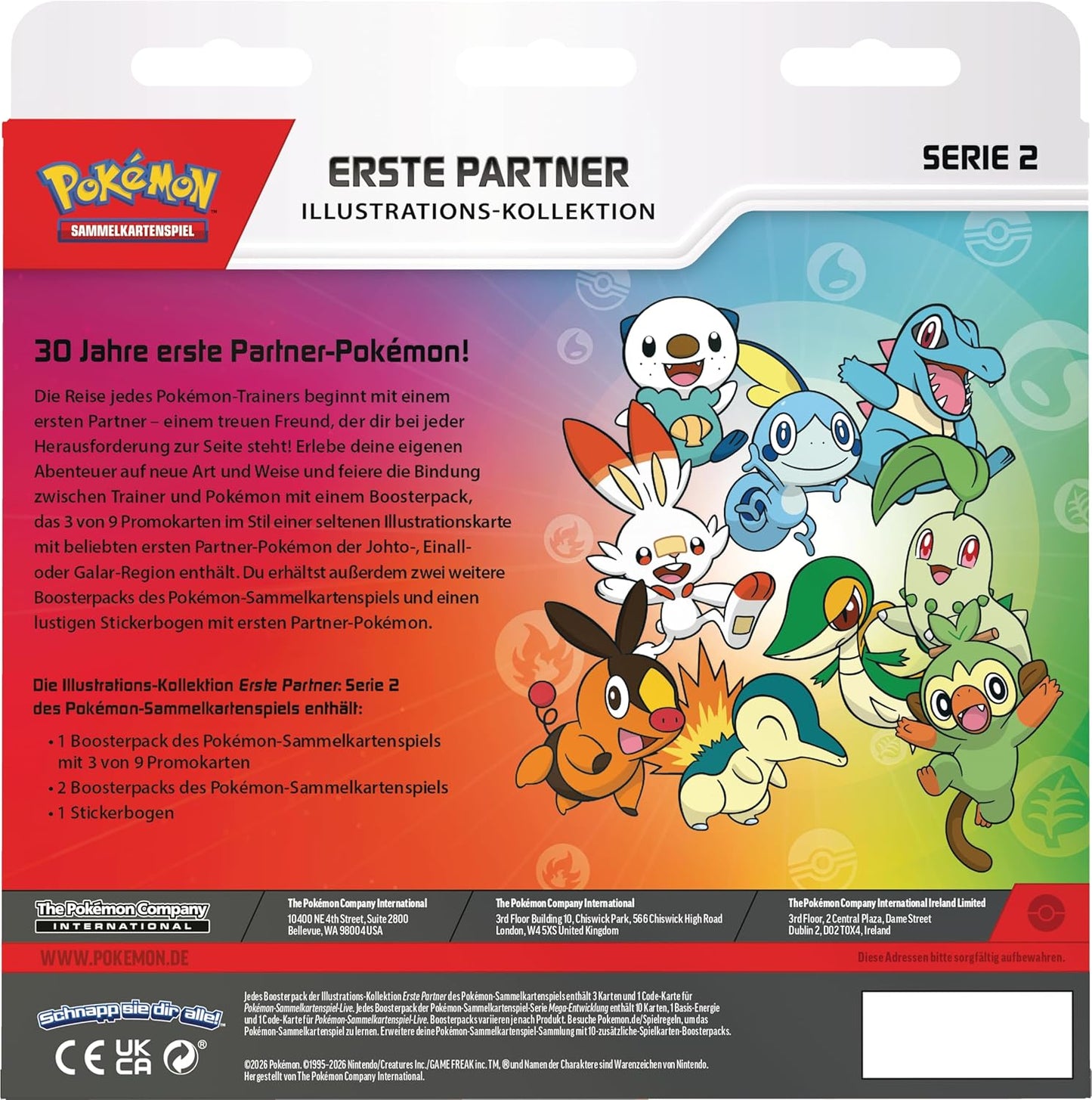 Pokémon TCG Erste Partner Illustrations-Kollektion Serie 2 - deutsch - sealed OVP