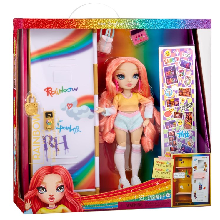Rainbow High Design & Style Puppe mit Schließfach Spielset Kinder Geschenk Spielzeug - NEU