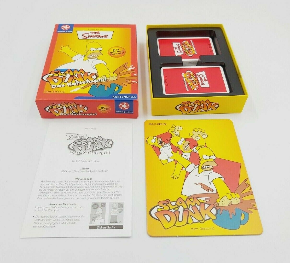 The Simpsons Slam Dunk - Das Kartenspiel 2001 Gesellschaftsspiel Spiel 2-5 Spieler